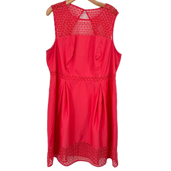 Calvin Klein women's dress orange lace trim sleeveless size 20 W plus - Picture 1 of 12